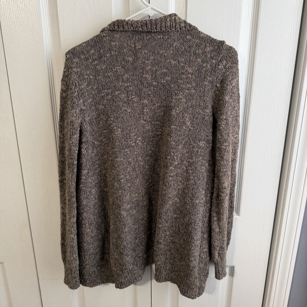Cabi Swear By Sweater Open Front Cardigan Brown Marled Women's Size Small Boho - Picture 5 of 5